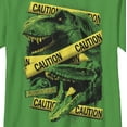 thumbnail image 2 of Boy's Jurassic World Fallen Kingdom Caution Tape  Graphic Tee Kelly Green X Large, 2 of 4