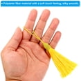 thumbnail image 3 of Unique Bargains 14cm/5.5 Inch Bookmark Tassels Soft Silky Floss Cord Loop Mini Handmade Tassels Gold 50 Pack, 3 of 5