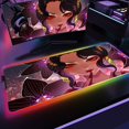 thumbnail image 1 of Demon Slayer-alfombrilla de ratón RGB para juegos, alfombrilla LED retroiluminada para teclado de escritorio, No Yaiba Kimetsu, 100x50cm LIUWENJING unisex, 1 of 2