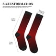 thumbnail image 3 of Compression Socks for Men Women -Red Geometric Perforated Knee High Compression Stockings for Men Women, 3 of 5