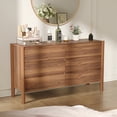 thumbnail image 4 of HOUROM Dresser for Bedroom,9-Drawers,63" Wide Farmhouse Large Dressers & Chest,4 Solid Wood Legs,TV Stand, Storage Organizer Furniture for Bedroom(Brown), 4 of 10