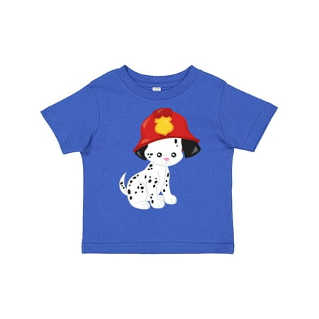 

Inktastic Fireman Dog Cute Dog Puppy Doggo Dalmatian Gift Toddler Boy or Toddler Girl T-Shirt
