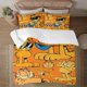 thumbnail image 1 of Juego de cama con dibujos animados de Garfield, textiles para el hogar, poliéster, impresión digital 3D, juego de cama tamaño king, juego de confort, regalo para niños, 1 of 6