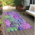 thumbnail image 6 of Addison Rugs Chantille Indoor/Outdoor Transitional Novelty Purple Washable Runner Rug, 2'3" x 7'6", 6 of 6