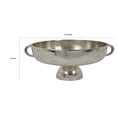 thumbnail image 5 of Benjara 16" Tabletop Decorative Bowl with a Pedestal Footed Base- Silver, 5 of 6