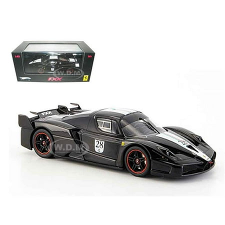 Ferrari Enzo Fxx - Ferrari Enzo FXX Diecast Car Model Black #28 Elite Limited Edition 1/43 Diecast Model Car by Hotwheels