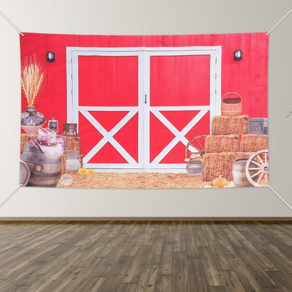 Hytrove Western Backdrop Barn Door Backdrop Photography Background for Weddings 1Pack