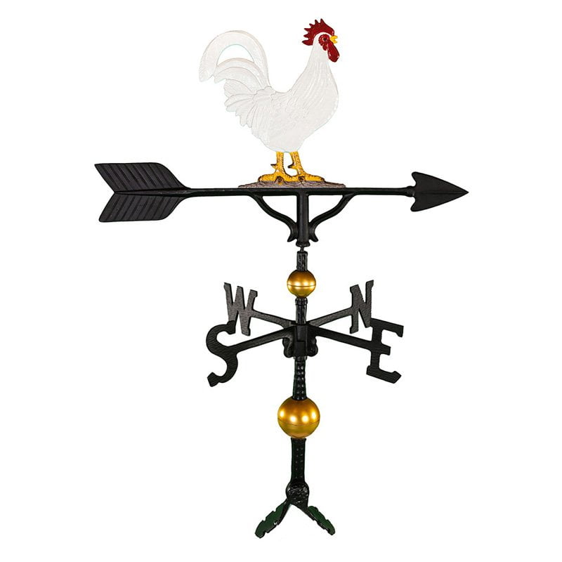 Deluxe Color Rooster Weathervane 32 in. by Montague Metal Products