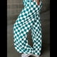 thumbnail image 5 of Pantalones Casuales A Cuadros para Mujer, Cintura Elástica, Cómodos, Holgados, de Pierna y con Bolsillos Verde Pavo Real XL, 5 of 7