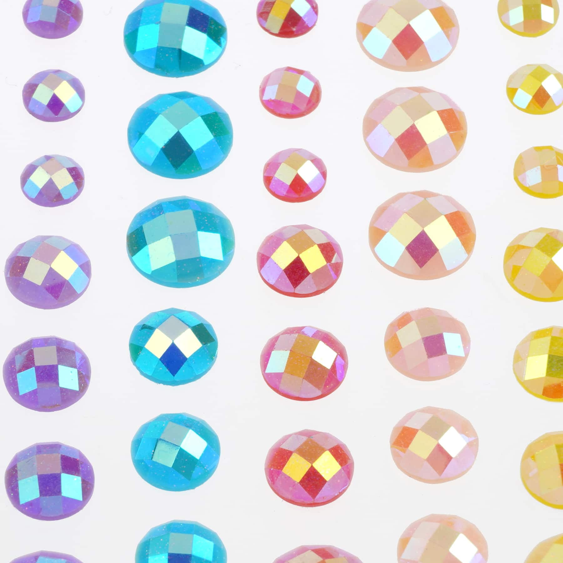 12 Packs: 72 ct. (864 total) Iridescent Rhinestone Stickers by  Recollections™