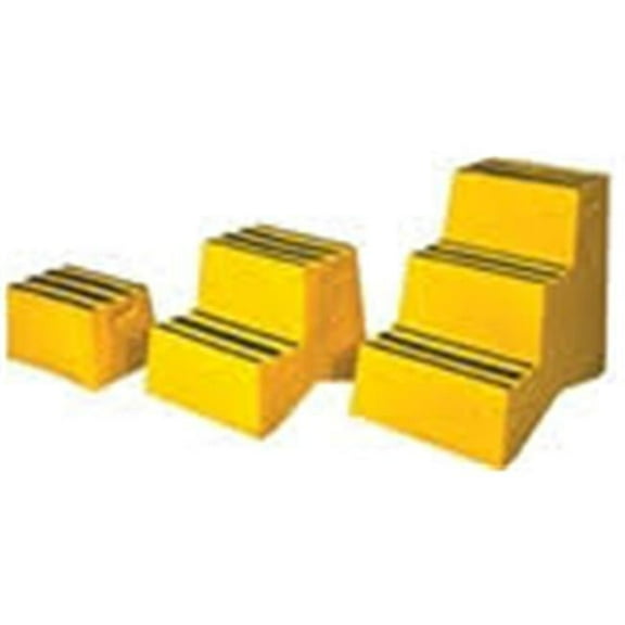 Vestil VST-3-Y Yellow 3 Step Polyethylene Step Stool