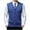 Blue, variant on AnuYalue Mens Knitted Vest Casual Button Down V Neck Sweater Vests Trend Lightweight Slim Fit Solid Color Waistcoat