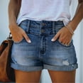 Jean Shorts For Women Trendy Casual Summer Stretchy Denim Shorts Junior
