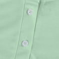 thumbnail image 5 of Womens Long Sleeve Collared Polo Shirts V Neck Button Down, Casual Athletic Golf Sport Tee Tops Mint Green L, 5 of 6