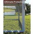 thumbnail image 5 of 12' x 12' Outdoor Gazebo Shelter, Pop Up Heavy Duty Double Roof Patio Gazebo with Netting and Curtains, Outdoor Patio Canopy for Lawn, Garden, Backyard, Deck, 5 of 9