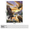 thumbnail image 4 of JEUXUS Eagle Blanket for Bed, Throw Blanket for Women, Men and Kids - Super Soft Plush Eagle Blanket Throw - Eagle Throw Blanket, 4 of 6