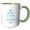 Green/White, variant on 3drose, Keep Calm and Design on - Carry on Designing - Gifts for Designers - Blue - Fun Funny Humor Humorous, 11oz Magic Transforming Mug