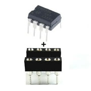 ON Semiconductor LM833NG LM833 + Sockets - Dual Operational Amplifier IC (Pack of 10)
