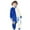 D01-Blue, variant on FYDUU Kids Onesie Pajamas Autumn Winter Flannel Sleeping Bag Boys Girls Pajamas Cute Print Long Sleeve Zipper Wearable Sleeping Sack Soft Fall Clothes