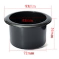 thumbnail image 5 of KERISTE Plastic Black Cup Water Drink Holder Recessed for Rv Car Marine Boat Trailer, 5 of 5