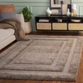 thumbnail image 2 of SAFAVIEH Florida Mason Bordered Shag Area Rug, Beige, 8' x 8' Square, 2 of 11