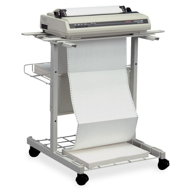 MooreCo JPM Adjustable Steel Printer Stand, Light Gray