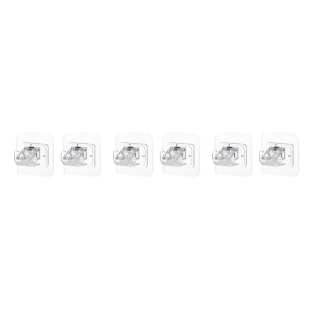 Cateissary Home Bathroom Kitchen Window Curtain Rod Clip Rods Room Puncture-free Removable Bedroom Towel Hanger Holder Clamp Living Type1 NO1