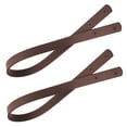 thumbnail image 4 of Minkissy Sac Fourre-Tout Ceinture Sangle Lot de 2 Design Classique Brun Rougeâtre Bande Droite Sac à Main pour Femmes, 4 of 8