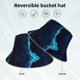 thumbnail image 2 of Balery Blue Marble And Gold Sombreros para el sol para hombre y mujer, sombrero de pescador con UPF 50+, 2 of 6