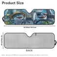 thumbnail image 7 of Yuyamidu Shark Driving Windshield Sun Visor Foldable Sunshade Reindeer Car Sun Shield for 2007-2018 Jeep Wrangler JK JKU & 1997-2006 Jeep Wrangler TJ LJ, 7 of 7