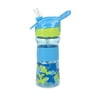 Nuby Thirsty Kids Flip-It Reflex Cup, 12 fl oz, Blue/Green Camo
