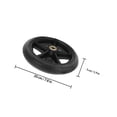 thumbnail image 2 of GAXIRE Wheelchair Front Small Wheel Replacement Rubber Tire Easy Installation for Comfortable Ride, 2 of 8