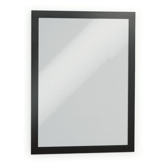 Durable 476801 8.5 in. x 11 in. DURAFRAME Sign Holder - Black Frame (2/Pack)