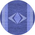 thumbnail image 1 of Ahgly Company Tapis Rond Lavable en Machine Intérieur Transitionnel Bleu Ciel, 8 Pieds Rond, 1 of 7