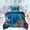 Blue Orange Green, variant on Erosebridal Ocean Shark Full Size Comforter Sets 3 Pieces For Kids,Underwater World Animal Bedding Sets For Boys Girls,Navy Blue Reversible,Lightweight Room Decor