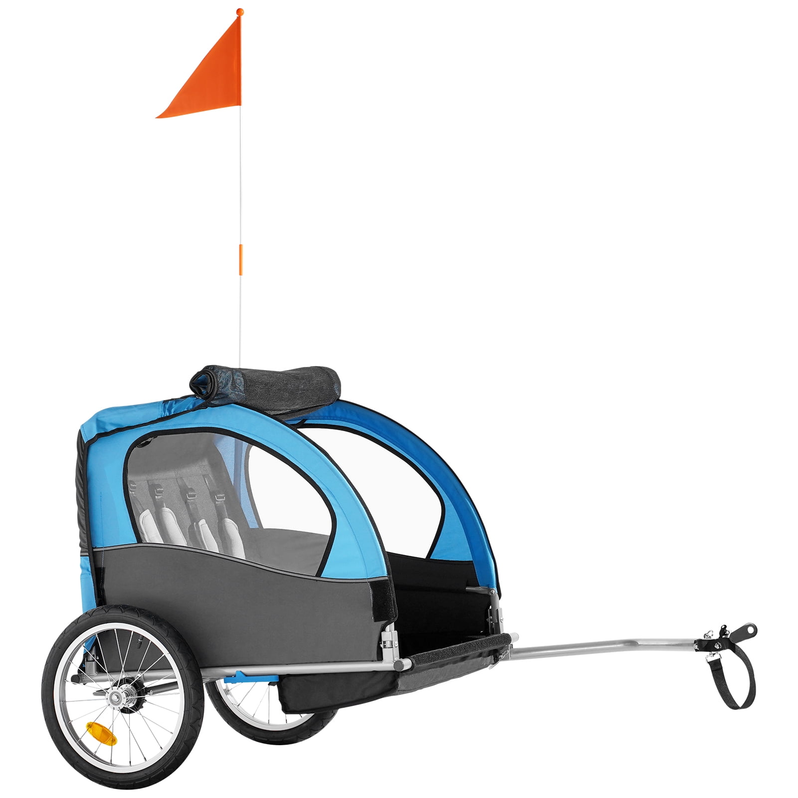 SKYSHALO Two Wheel Child Bicycle Trailer, Gray
