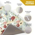 thumbnail image 4 of Dish Drying Mat for Kitchen Counter,Poppy Flower Eucalyptus Leaves Absorbent Dish Drainer Mats Fast Dry,Tropical Leaf Floral Washable Microfiber Dishes Rack Pad for Sink 18x24 In, 4 of 6