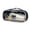 #A01-Black, variant on Large Capacity Pencil Case, Translucent Pink PVC Pouch with Handle, Waterproof Single Layer Pen Bag for Students Office School Supplies Stationery Organizer