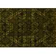 thumbnail image 1 of Ahgly Company Machine Washable Indoor Rectangle Abstract Yellow Modern Area Rugs, 7' x 10', 1 of 4