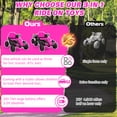 thumbnail image 5 of Farmdex 24 Volt Ride on Toys with Remote Control, 7AH Battery Ride on Cars, 4 Wheeler Quad ATV, Electric Car for Kids w/ Bluetooth, Music, Battery Display, LED Light Control, 5 MPH, Pink, 5 of 9