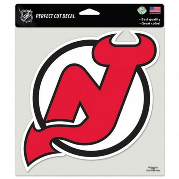 Nouveau Jersey Diables Parfait Coupe Couleur 8 "x8" Grand Autocollant sous Licence NHL