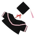 thumbnail image 3 of Conjunto de traje de graduación de oso de peluche hecho a mano con birrete, chal y pergamino. Disfraz de graduación de animales de peluche para celebraciones., 3 of 8