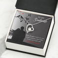 thumbnail image 4 of To My Girlfriend I Miss You Loads Forever Necklace w Message Card, 4 of 8