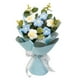 thumbnail image 5 of Ramo de flores de crochet Regalo para el Día de la Madre Arreglos florales versátiles Tejidos a mano Azul, 5 of 9