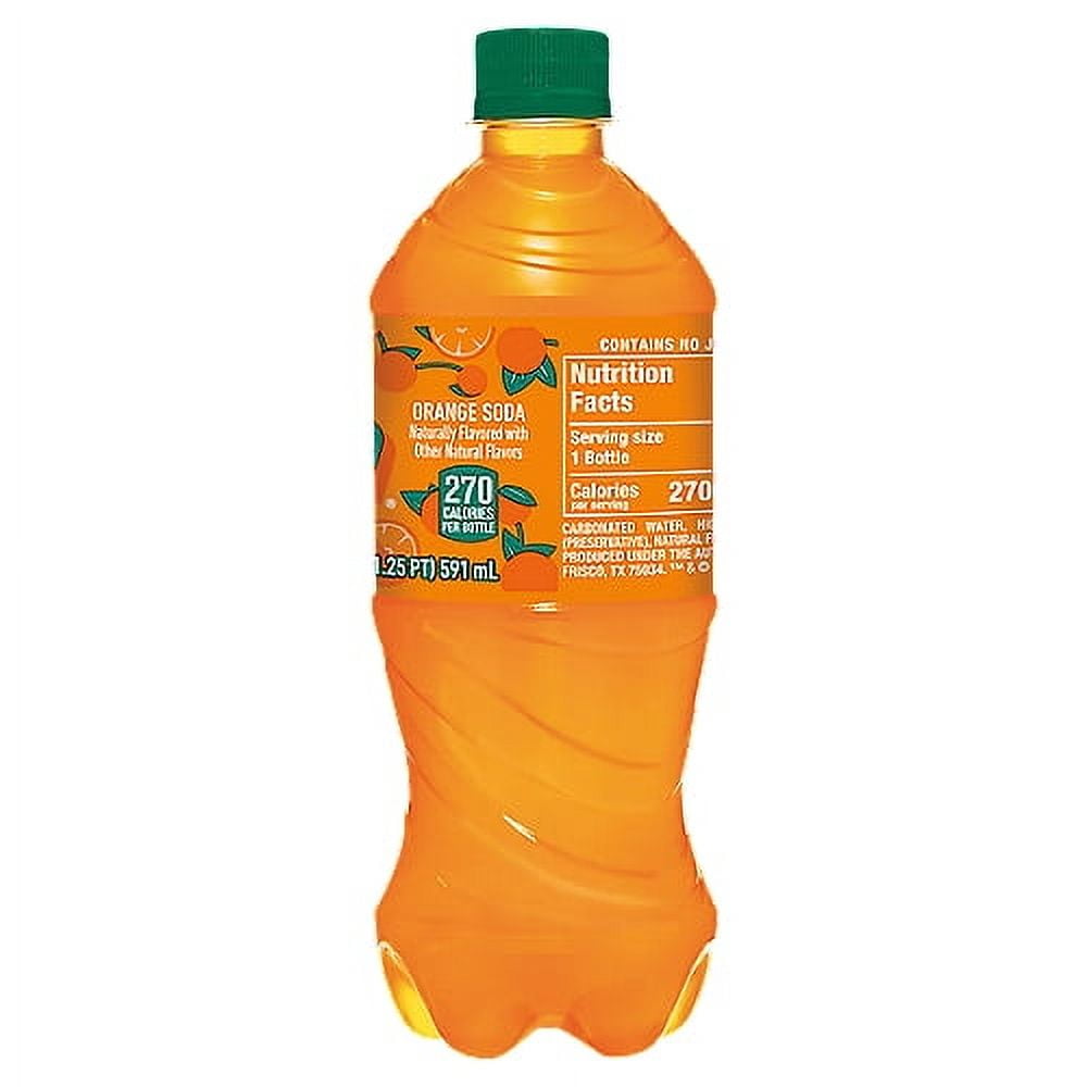 Crush Orange Soda 20oz Bottles, Quantity of 10