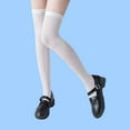 thumbnail image 4 of Quealent Girls Socks Toddler 2024 Boys Girl Socks Toddler Cotton Baseball Knee High Tube Socks Baby Girls Boys Sports Soccer Socks Kid School Uniform Stockings White,12-20 Years, 4 of 5