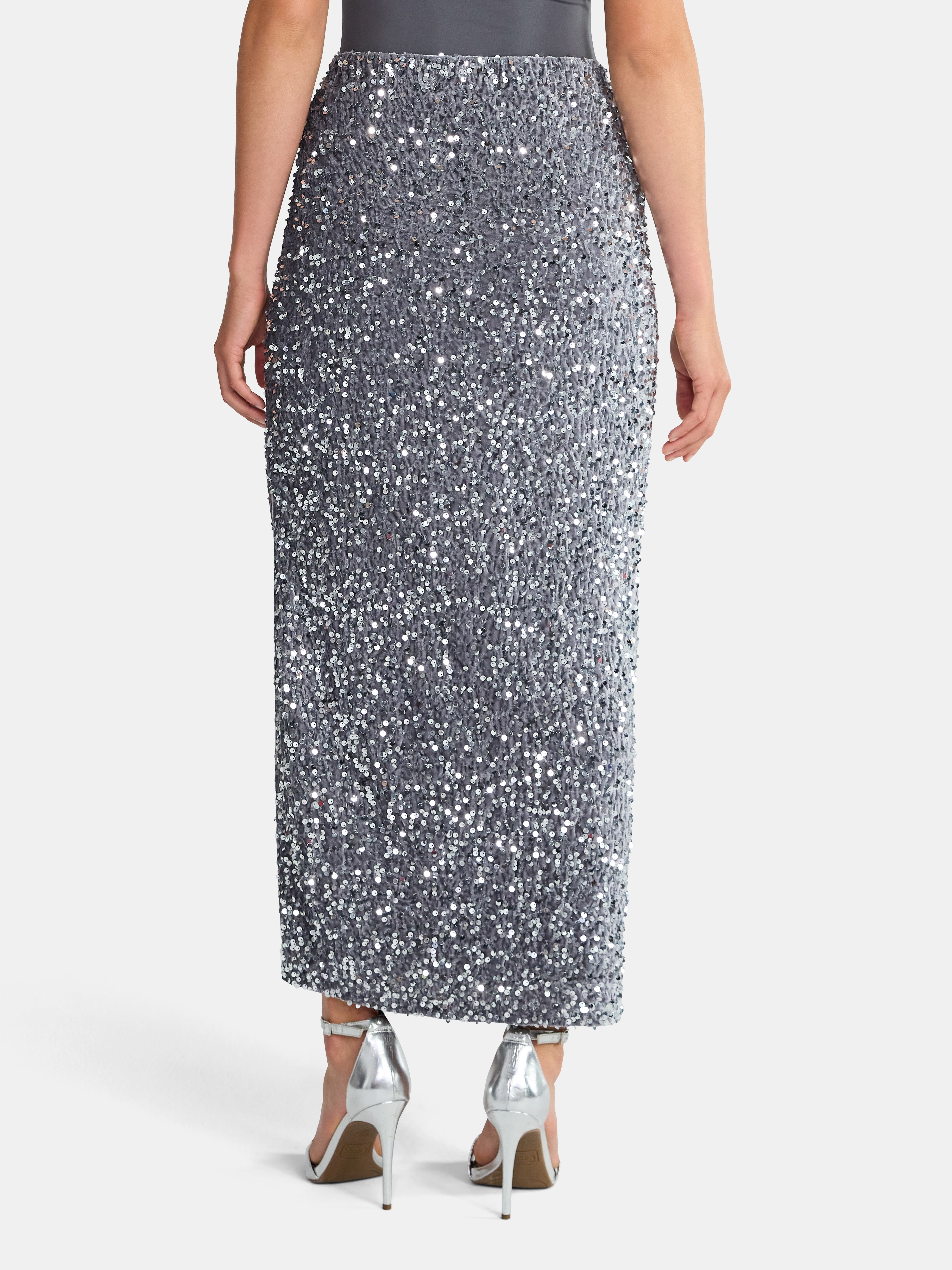 Madden NYC Women's Sequin Velour Maxi Skirt, Sizes XXS-XXL