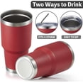 thumbnail image 4 of 30oz Tumbler Double Wall Vacuum Insulated Travel Mug, Stainless Steel Tumbler with Lid, Durable Powder Coated Insulated Coffee Cup for Cold & Hot Drinks, 4 of 6