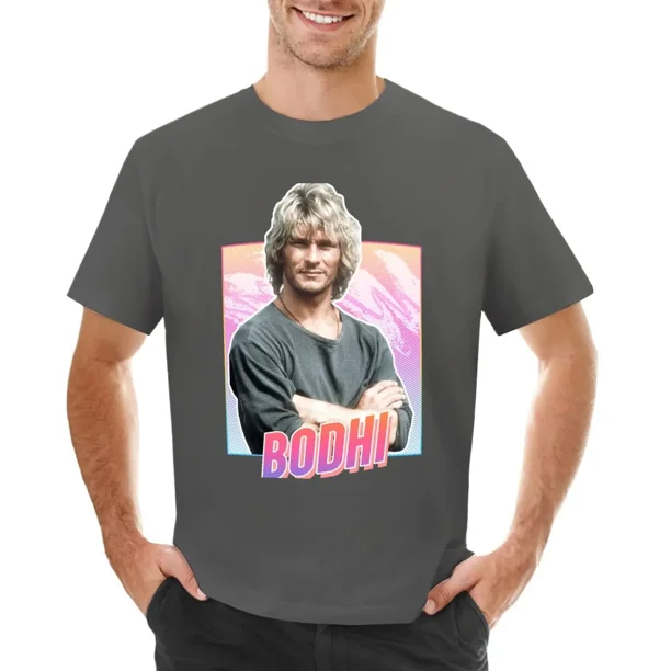 Bodhi - Camiseta con diseño de los años 80 camiseta de manga corta de gran tamaño sudaderas blancas y negras para niños hombres