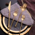thumbnail image 1 of 4pcs/set Stainless Steel Cutlery Set Gold Dinnerware Set Western Food Cutlery Tableware Dinnerware Forks Knives Spoons, 1 of 4